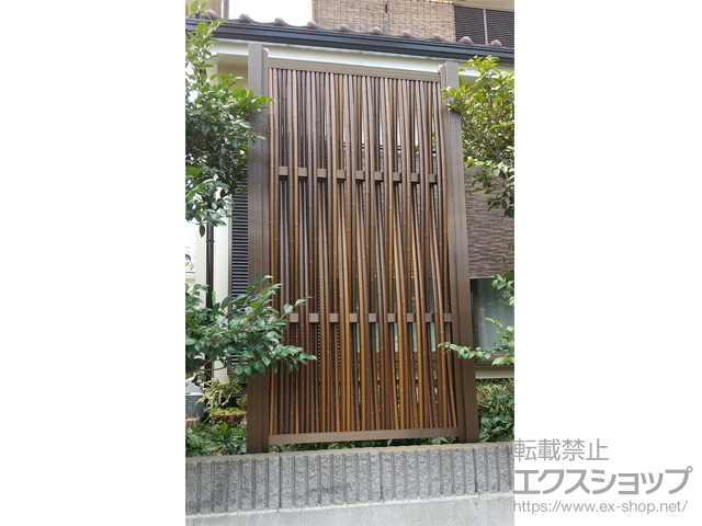 千葉県船橋市ののフェンス・柵 文様シリーズ 縞シンプル 立涌 施工例