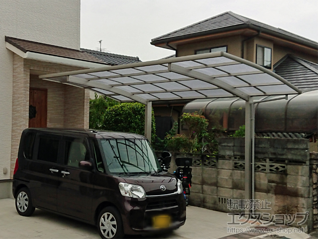 岡山県岡山市ののカーポート レイナポートグラン　積雪〜20cm対応 施工例