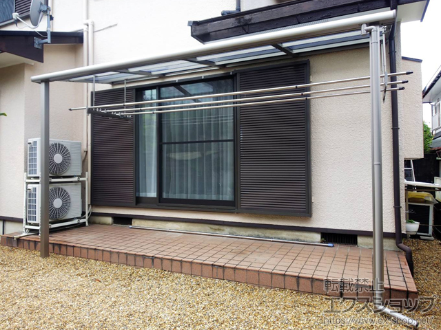 奈良県生駒市ののテラス屋根 スピーネ F型 テラスタイプ 単体 積雪〜20cm対応 施工例