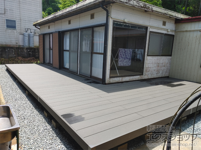 三重県伊勢市ののウッドデッキ リウッドデッキ 200 施工例