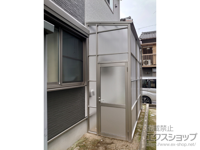 三重県桑名市ののストックヤード ストックヤードII 片側ドア付きタイプ 積雪〜20cm対応 施工例