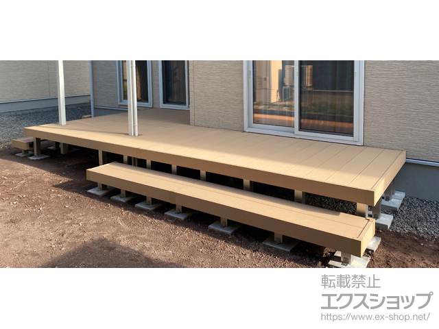 山形県山形市ののウッドデッキ リウッドデッキ 200 施工例