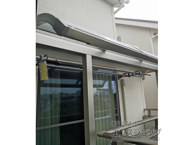 埼玉県新座市ののバルコニー・ベランダ屋根 プレシオステラスII R型 屋根タイプ 単体 積雪〜20cm対応 施工例