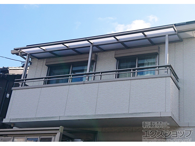 愛知県碧南市ののバルコニー・ベランダ屋根 スピーネ F型 屋根タイプ 連棟 積雪〜20cm対応 施工例