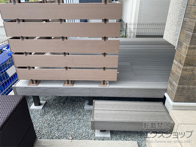 兵庫県三田市ののウッドデッキ 樹ら楽ステージ 木彫 施工例