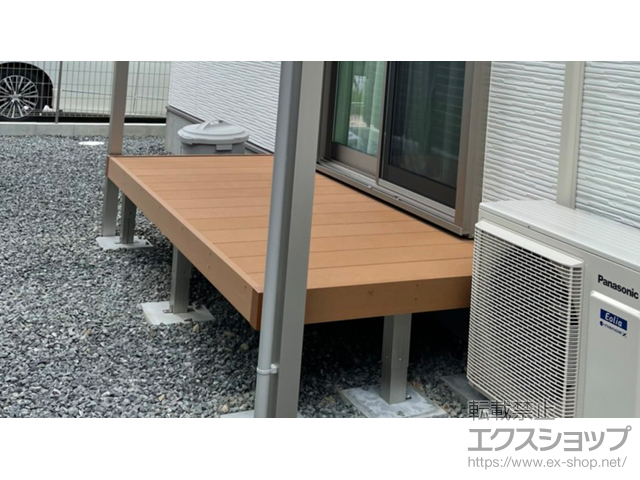 福岡県糟屋郡粕屋町ののウッドデッキ マージウッドデッキ 施工例