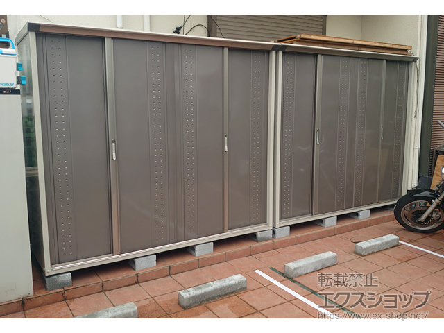 埼玉県ふじみ野市のの物置・屋外倉庫 グランプレステージジャンプ 2247×750×1900（GP-227A-F） GP-227A-F-CB 施工例