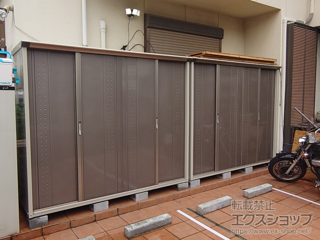 埼玉県ふじみ野市のの物置・屋外倉庫 グランプレステージジャンプ 2247×750×1900（GP-227A-F） GP-227A-F-CB 施工例