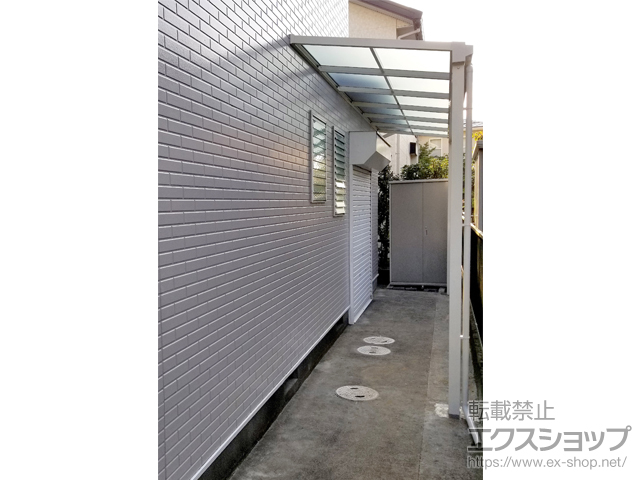 茨城県桜川市ののテラス屋根 ソラリア F型 テラスタイプ 単体 積雪〜20cm対応 施工例