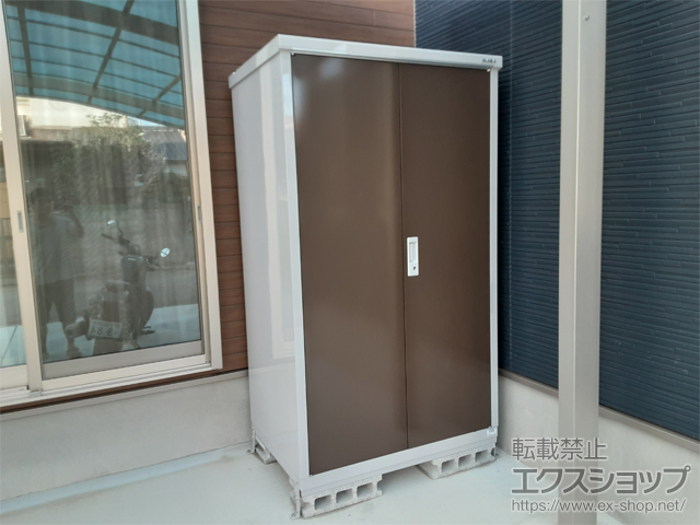 福岡県北九州市のの物置・屋外倉庫 タイヤストッカー 1100×755×1903 BJX-117ET-TB 施工例