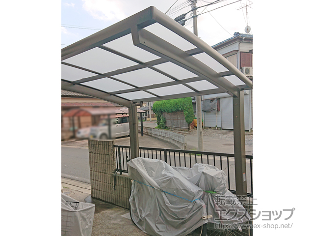 埼玉県さいたま市ののサイクルポート・駐輪場 ネスカRミニ (ラウンドスタイル) 積雪〜20cm対応 施工例