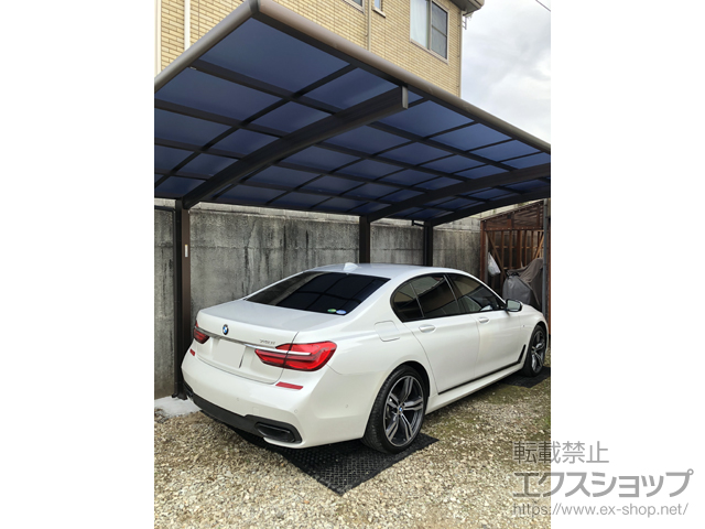 静岡県三島市ののカーポート レイナポートグラン 延長　積雪〜20cm対応 施工例