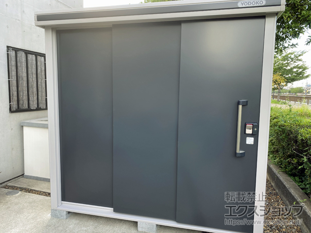 東京都江戸川区のの物置・屋外倉庫 エルモ 一般型 2220×2570×2116 LMD-2225-SM 施工例