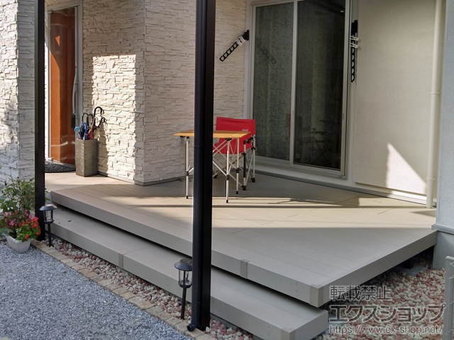 東京都稲城市ののウッドデッキ リウッドデッキ 200 施工例