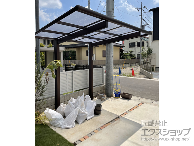 千葉県野田市ののサイクルポート・駐輪場 エフルージュグランミニ 積雪〜20cm対応 施工例