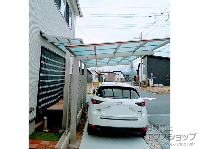 京都府京田辺市ののテラス屋根 レセパ Tタイプ 独立タイプ 積雪〜20cm対応 施工例