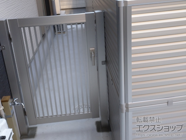 京都府京都市のの門扉 プレシオス門扉 縦格子 片開き 施工例