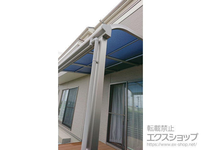 宮城県仙台市ののテラス屋根 ソラリア R型 テラスタイプ 単体 積雪〜20cm対応 施工例