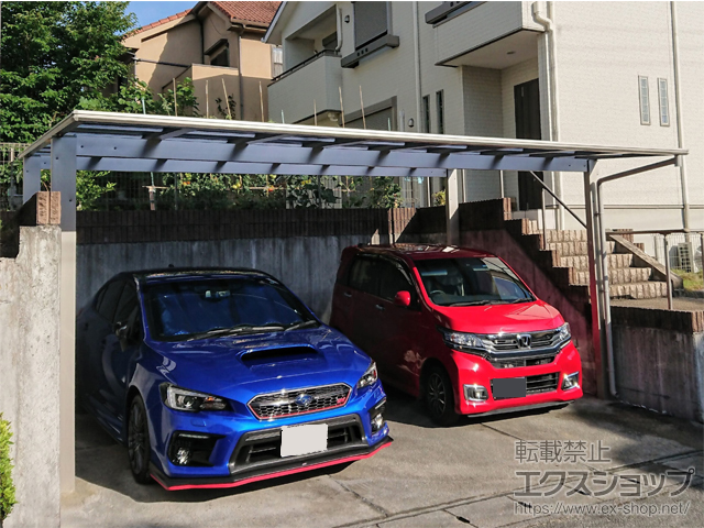 奈良県香芝市ののカーポート エフルージュ ツイン FIRST 積雪〜20cm対応 施工例