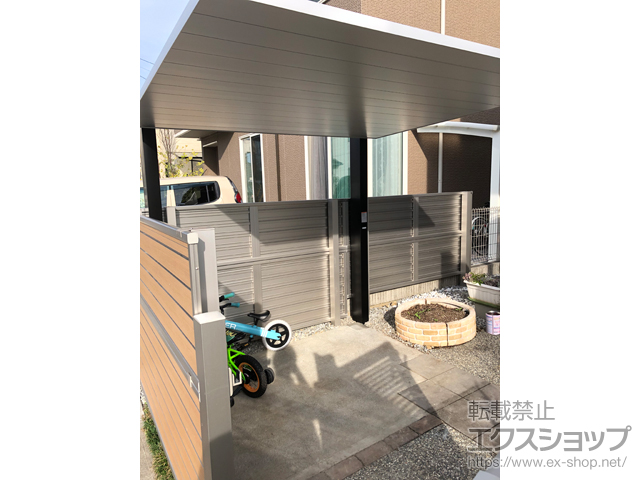 静岡県掛川市ののサイクルポート・駐輪場 カーポートSCミニ 積雪20cm 施工例