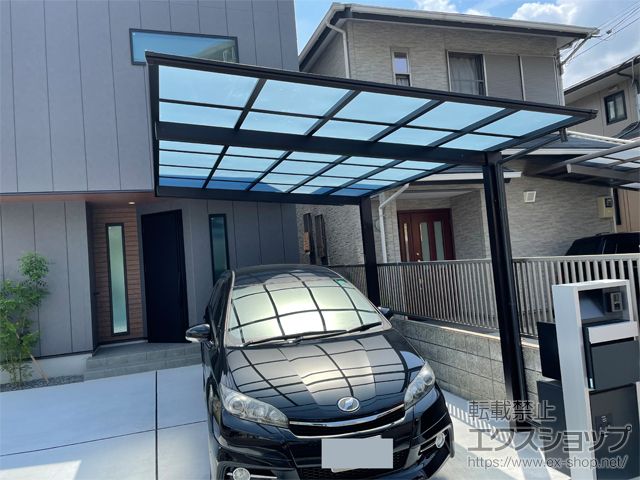 大阪府茨木市ののカーポート エフルージュグラン　積雪〜20cm対応 施工例