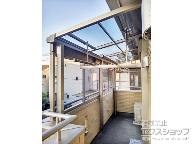 神奈川県相模原市ののバルコニー・ベランダ屋根 スピーネ F型 屋根タイプ 単体 積雪〜20cm対応 施工例