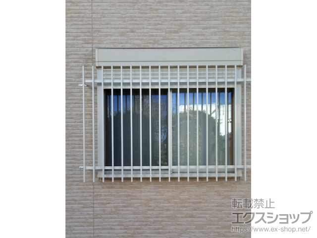 栃木県宇都宮市のの面格子・窓格子 アルミ面格子 A型 施工例