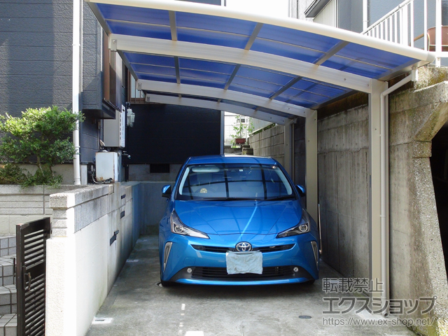 鹿児島県鹿児島市ののカーポート レイナポートグラン 延長　積雪〜20cm対応 施工例