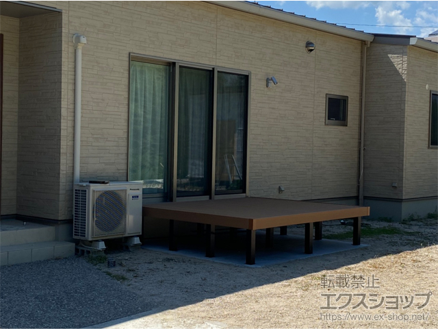 広島県東広島市ののウッドデッキ マージウッドデッキ 施工例