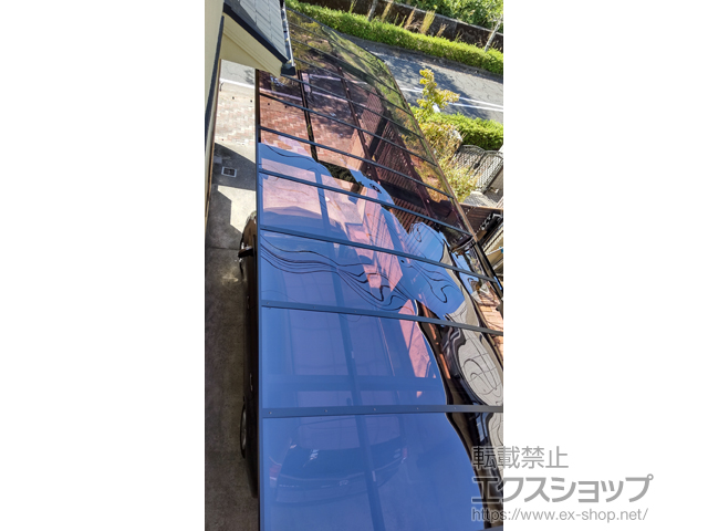 佐賀県三養基郡基山町ののカーポート レイナポートグラン 縦連棟　積雪〜20cm対応 施工例