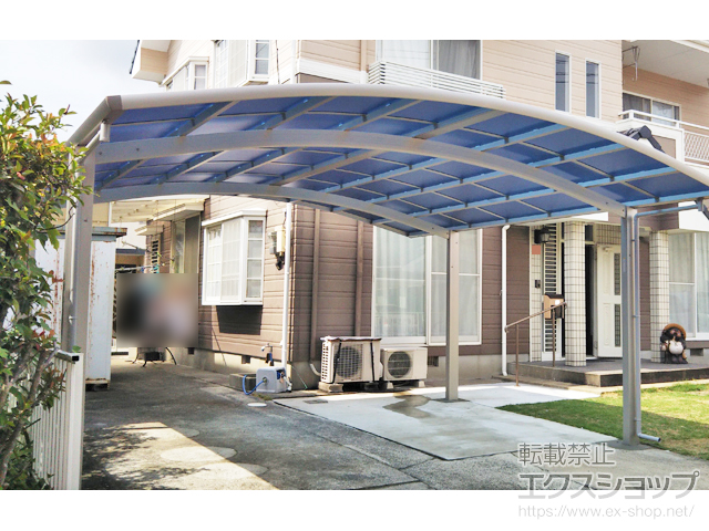 長崎県東彼杵郡川棚町ののカーポート レイナツインポートグラン　積雪〜20cm対応 施工例