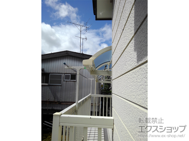 東京都杉並区ののバルコニー・ベランダ屋根 スピーネ R型 ルーフタイプ 単体 積雪〜20cm対応 施工例