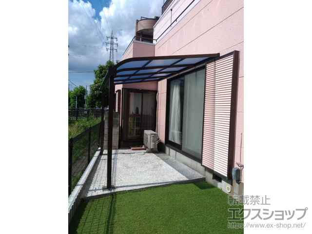 埼玉県八潮市ののテラス屋根 ソラリア R型 テラスタイプ 単体 積雪〜20cm対応 施工例
