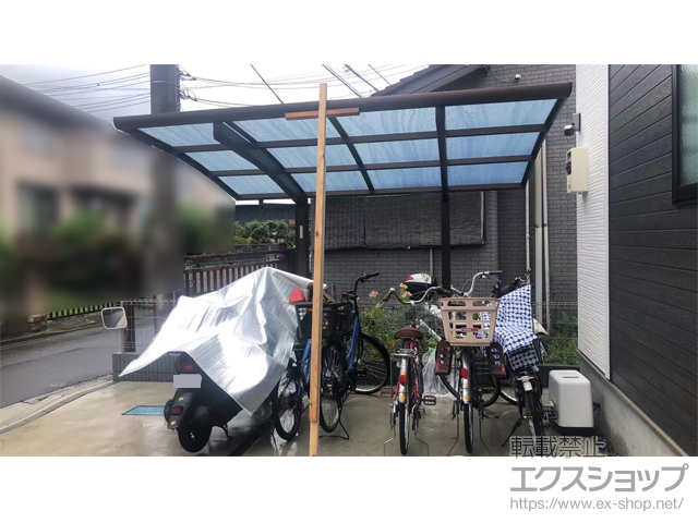 埼玉県さいたま市ののサイクルポート・駐輪場 レイナポートグランミニ 積雪〜20cm対応 施工例