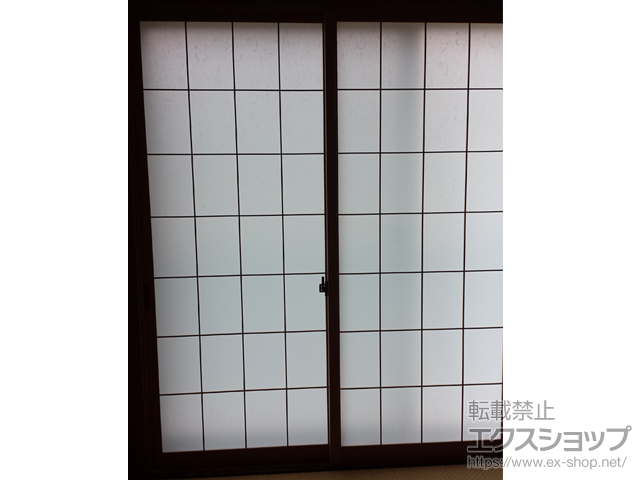 福島県郡山市のの二重窓（内窓） インプラス 引違い窓 4枚建+埋め木樹脂材 施工例