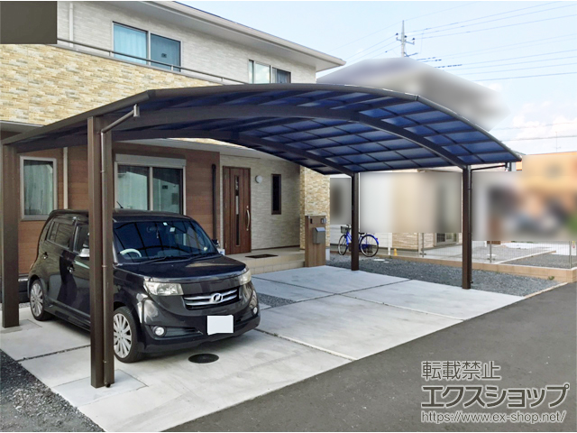 群馬県館林市ののカーポート レイナトリプルポートグラン　積雪〜20cm対応 施工例