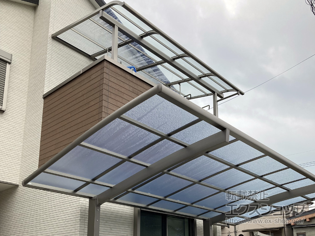 大阪府八尾市ののカーポート ネスカR (ラウンドスタイル) 積雪〜20cm対応 施工例
