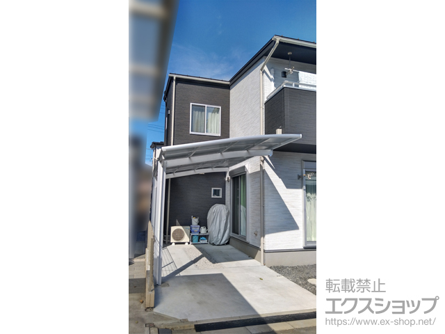 埼玉県所沢市ののカーポート ネスカR (ラウンドスタイル) 積雪〜20cm対応＋着脱式サポート柱 施工例