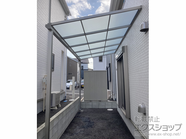 千葉県鎌ケ谷市ののテラス屋根 ソラリア F型 テラスタイプ 単体 積雪〜20cm対応 施工例