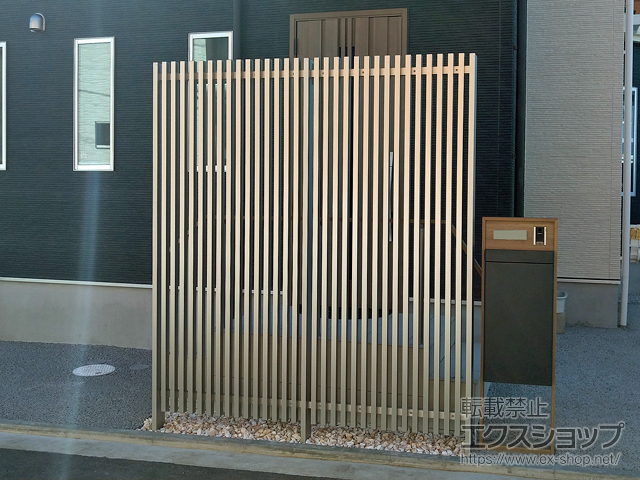 東京都立川市ののフェンス・柵 リレーリア フェンス2N型 間仕切柱施工 施工例