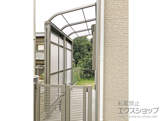福岡県北九州市ののストックヤード スピーネストックヤード R型 パネルタイプ スクリーン仕様 積雪〜20ｃｍ対応 施工例
