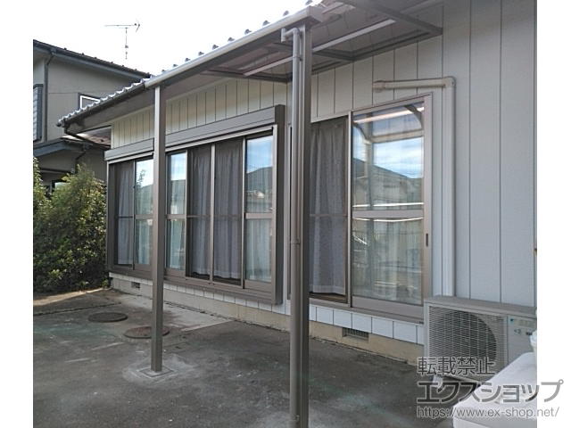 埼玉県比企郡鳩山町ののテラス屋根 スピーネ R型 テラスタイプ 単体 積雪〜20cm対応 施工例