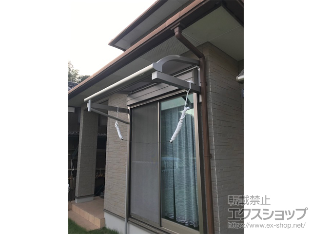 岡山県岡山市ののバルコニー・ベランダ屋根 ソラリア R型 ルーフタイプ 単体 積雪〜20cm対応 施工例