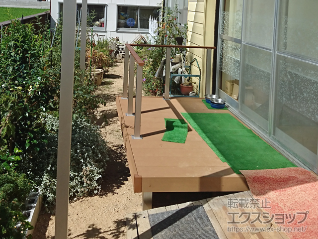 愛媛県今治市ののウッドデッキ リウッドデッキ 200 施工例