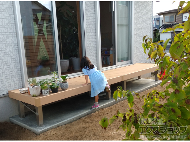 岡山県岡山市ののウッドデッキ リウッドデッキ 200 施工例