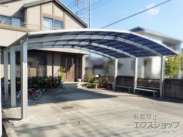 群馬県藤岡市ののカーポート レイナトリプルポートグラン　積雪〜20cm対応 施工例