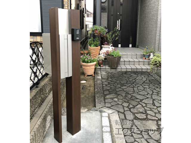 京都府京都市のの機能門柱・ポスト ルシアスポストユニット SE01型 施工例