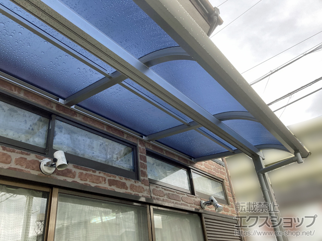 滋賀県草津市ののテラス屋根 プレシオステラスII R型 テラスタイプ 単体 積雪〜20cm対応 施工例