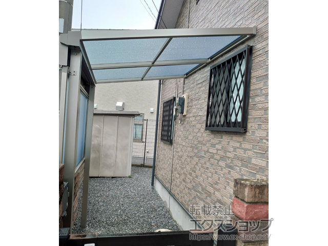 茨城県古河市ののテラス屋根 ソラリア F型 テラスタイプ 単体 積雪〜20cm対応 施工例