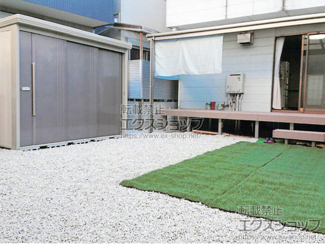愛知県名古屋市のの物置・屋外倉庫 Mr.ストックマンダンディ 一般 2532×1222×2110 施工例